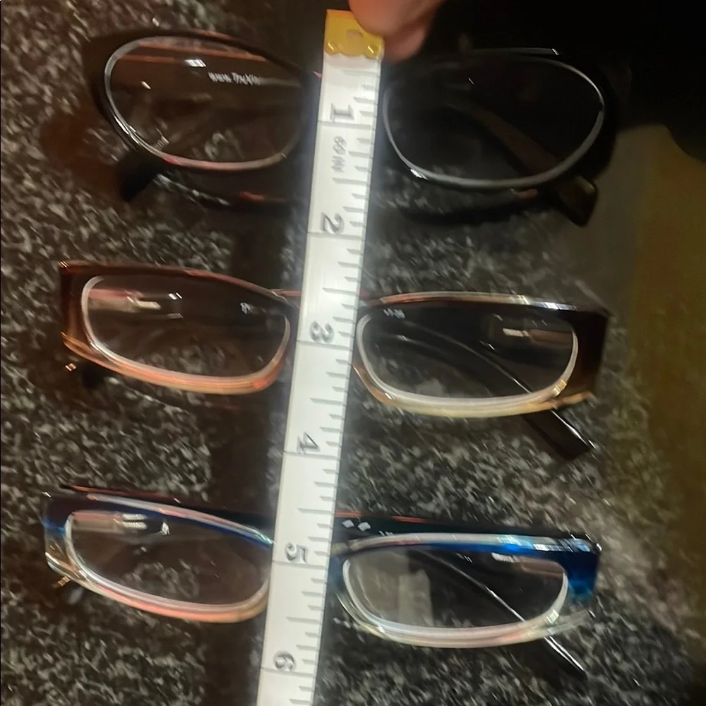 3 Women's Black, Brown, and Blue Glasses Set +2.25 - Picture 2 of 7